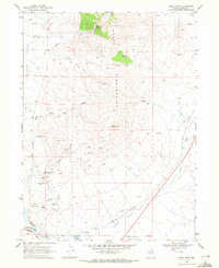 Oxley Peak 1968 topographic map thumbnail