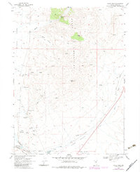 Oxley Peak 1968 topographic map thumbnail