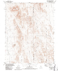 Paiute Ridge 1986 topographic map thumbnail