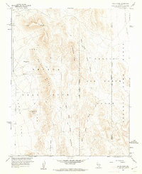 Paiute Ridge 1961 topographic map thumbnail