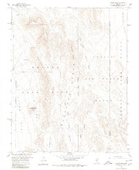 Paiute Ridge 1961 topographic map thumbnail