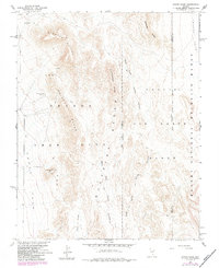 Paiute Ridge 1961 topographic map thumbnail