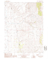 Papoose Canyon 1985 topographic map thumbnail