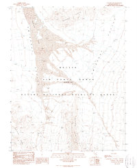 Papoose Lake 1989 topographic map thumbnail