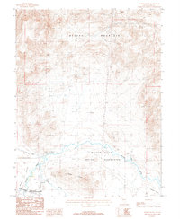 Parker Butte 1987 topographic map thumbnail