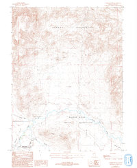 Parker Butte 1987 topographic map thumbnail