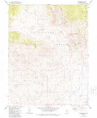 Peavine Ranch 1980 topographic map thumbnail