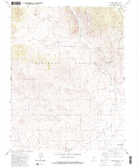 Peavine Ranch 1980 topographic map thumbnail