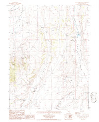 Pete Hanson Creek 1986 topographic map thumbnail