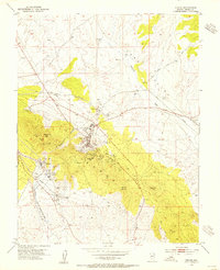 Pioche 1953 topographic map preview