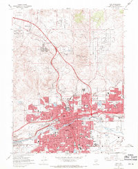Reno 1967 topographic map thumbnail