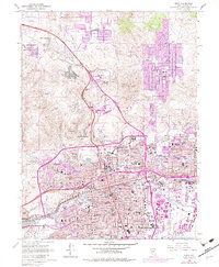 Reno 1967 topographic map thumbnail