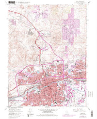 Reno 1967 topographic map thumbnail