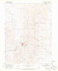 Rodeo Creek NE 1968 topographic map thumbnail
