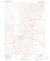 Rodeo Creek NE 1968 topographic map thumbnail