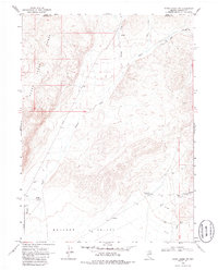 Rodeo Creek NW 1968 topographic map thumbnail