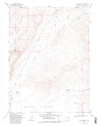 Rodeo Creek NW 1968 topographic map thumbnail