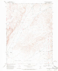 Rodeo Creek NW 1968 topographic map thumbnail