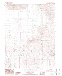 Russell Peak 1986 topographic map thumbnail