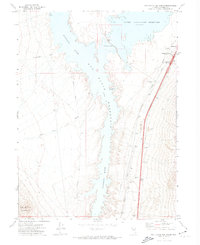 Rye Patch Reservoir South 1971 topographic map thumbnail