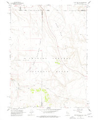 Sage Hen Hills 1966 topographic map thumbnail