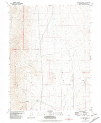 Sage Hen Spring 1981 topographic map thumbnail