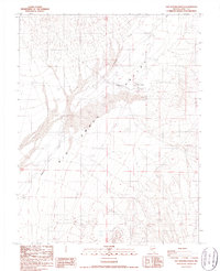 San Antonio Ranch 1987 topographic map thumbnail