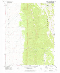 Sawmill Canyon 1977 topographic map thumbnail