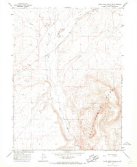 Sheep Creek Range NW 1965 topographic map thumbnail