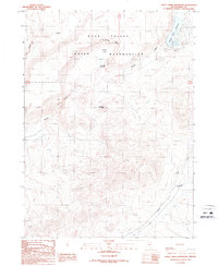 Sheep Creek Reservoir 1987 topographic map thumbnail