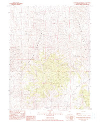 Shoshone Meadows SE 1990 topographic map thumbnail