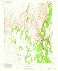 Silent Butte 1962 topographic map thumbnail
