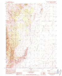 Silverado Mountain 1990 topographic map thumbnail
