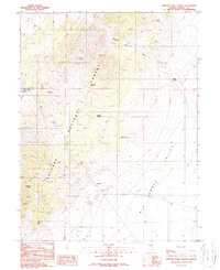 Simpson Park Canyon 1989 topographic map thumbnail