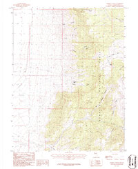 Sixmile Canyon 1986 topographic map thumbnail