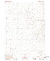 Sombrero Peak 1982 topographic map thumbnail