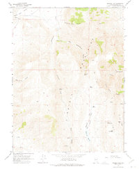 Spanish Flat 1964 topographic map preview