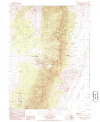 Telegraph Canyon 1986 topographic map thumbnail