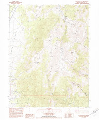 Telegraph Peak 1982 topographic map thumbnail