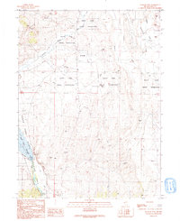 Te-Moak Well 1990 topographic map preview