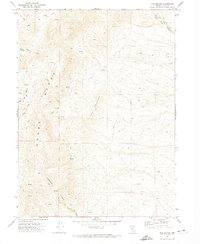 The Buttes 1971 topographic map thumbnail