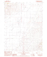 The Cedars SW 1990 topographic map thumbnail