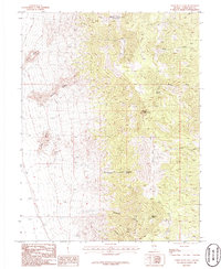Third Butte East 1986 topographic map thumbnail