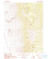 Third Butte East 1986 topographic map thumbnail