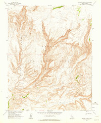 Thirsty Canyon 1962 topographic map thumbnail