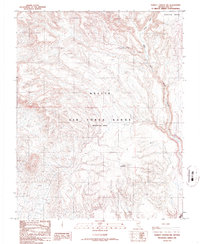 Thirsty Canyon NW topographic map thumbnail