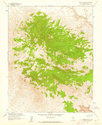 Timber Mountain 1961 topographic map thumbnail