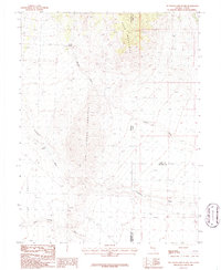 Tin Springs Mountain 1986 topographic map thumbnail