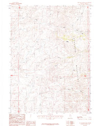 Toe Jam Mountain 1987 topographic map thumbnail