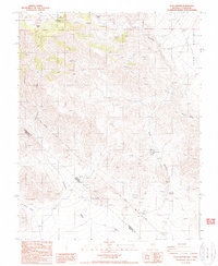 Tule Canyon 1987 topographic map thumbnail